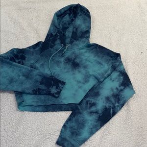 Cropped Tie dye Hoodie